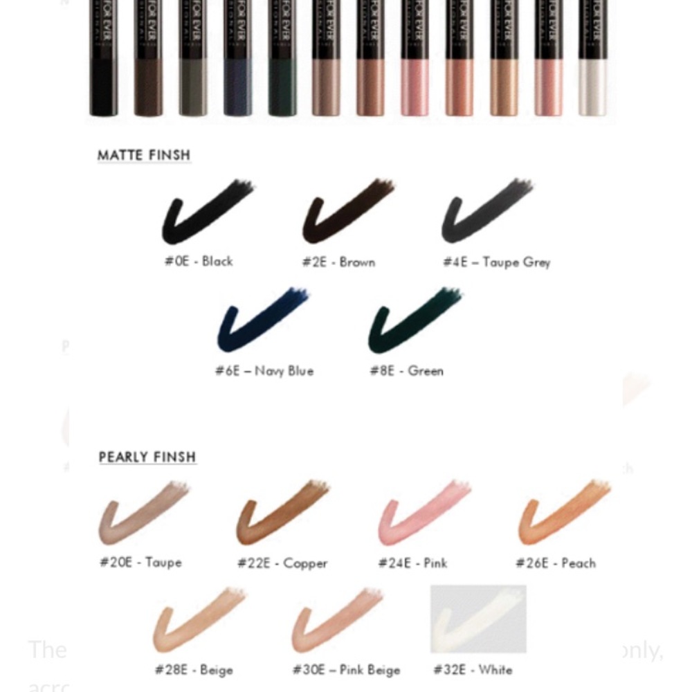 2pk Makeup Forever 28E Aqua Shadow Eye Pencil - Picture 3 of 4